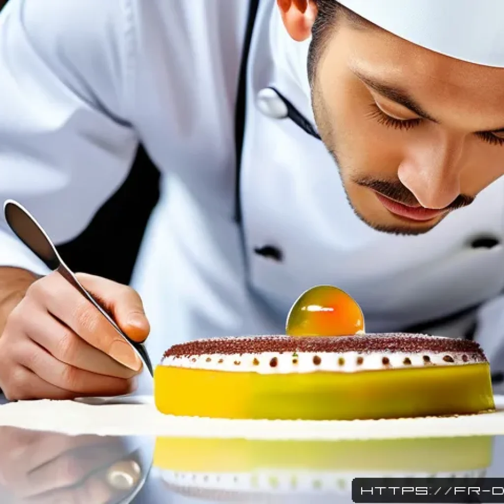 디저트 전문가의 연봉 구조와 협상 전략 - A skilled pastry chef in a modern French kitchen, wearing professional chef&rsquo;s jacket and clean apron...